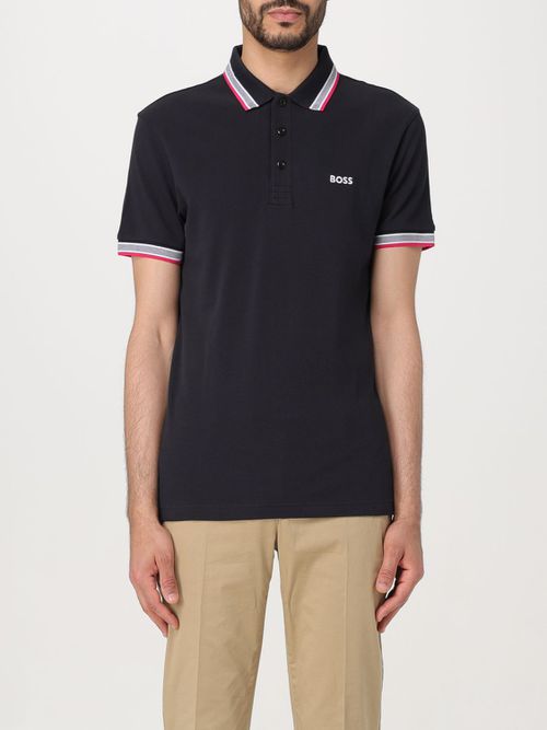 Polo Shirt Men color Black
