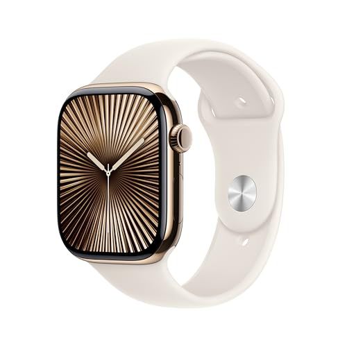 Apple Watch Series 10 Smartwatch with Jet Black Aluminium Case with Black Sport Band - L. Fitness Tracker