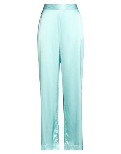 Woman Pants Sky blue Size M Silk, Elastane