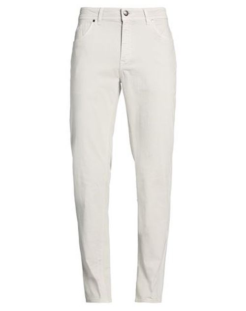 Man Jeans Light grey Size 34 Cotton, Polyester, Elastane