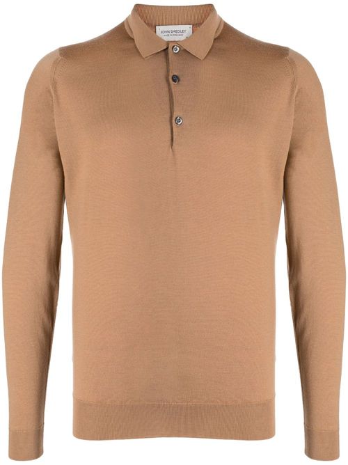Belper jersey-knit polo shirt - Brown
