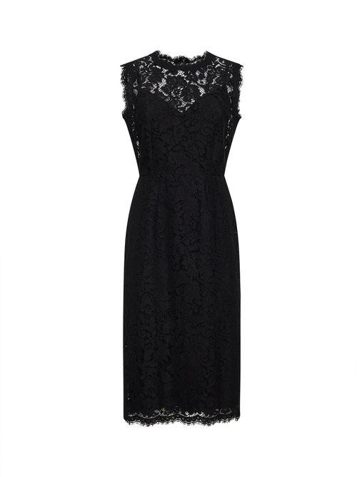 Lace Sheath Dress — Black