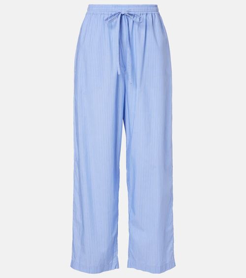 Orien striped cotton wide-leg pants