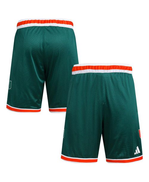 Men's Green Miami Hurricanes Swingman Replica Basketball Shorts - Green