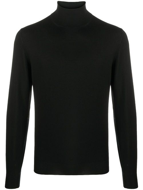 Long sleeve ribbed jumper - Black