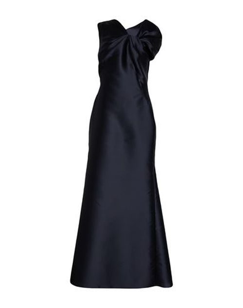 Woman Maxi dress Midnight blue Size 8 Polyester, Silk