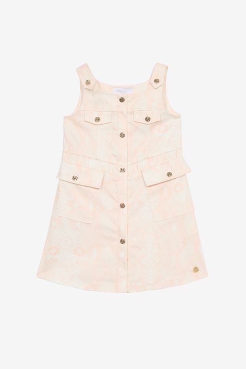 Dress With Snakeskin Print - Female Girls (4