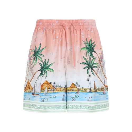 Men's Graphic-Print Silk Shorts