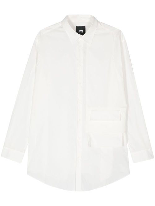 Pocket-detail shirt - White