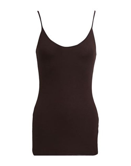 Woman Top Dark brown Size M Viscose