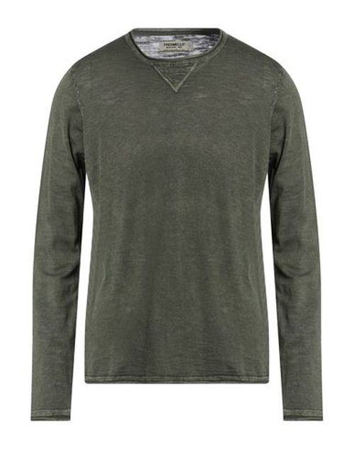 Man Sweater Military green Size XL Cotton