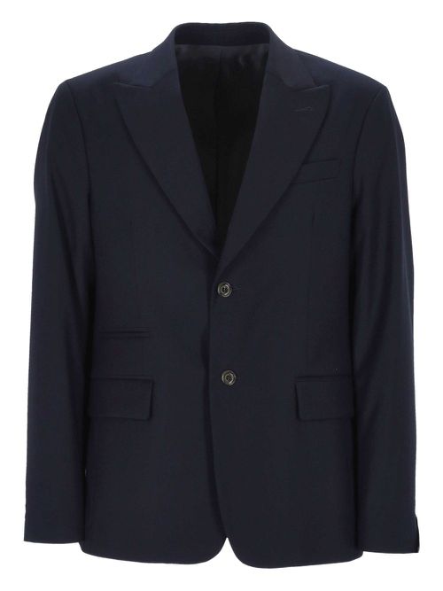 Single-breasted blazer - BLU