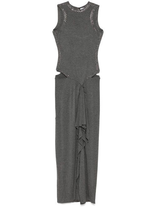 Draped midi dress - Grey