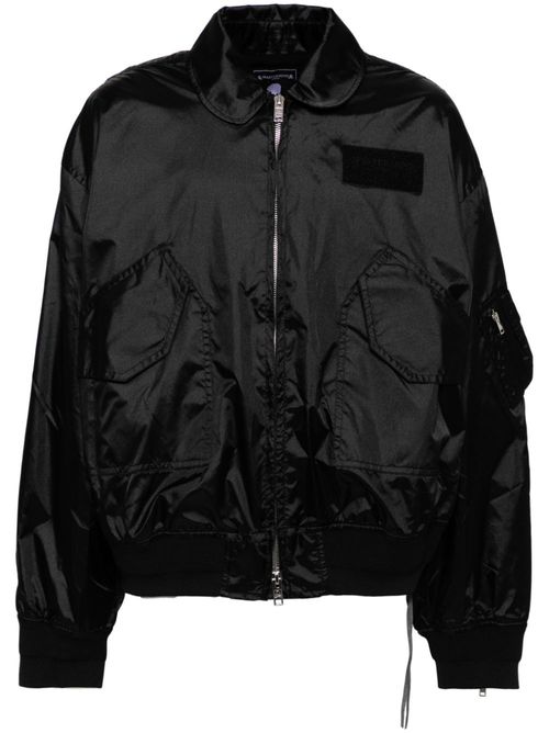 Logo-embroidered shirt jacket - BKX