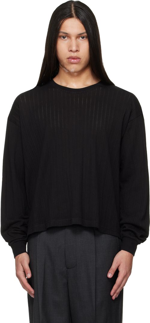 Black Relaxed LS T-shirt