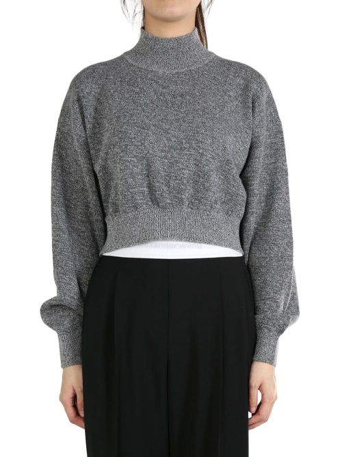 Cropped jumper - Grey