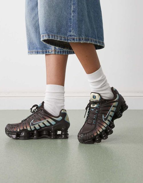 Shox TL trainers in black and blue