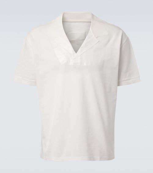 Cotton piqué polo shirt