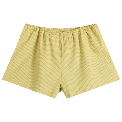 Women's Yoshi Summer Shorts in Lemon/Chocolate Stripe