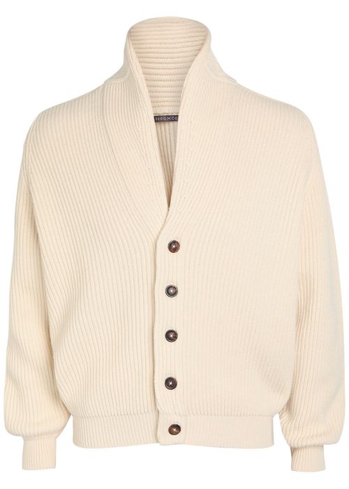 Andrew Knit Cashmere and Cotton-blend Cardigan