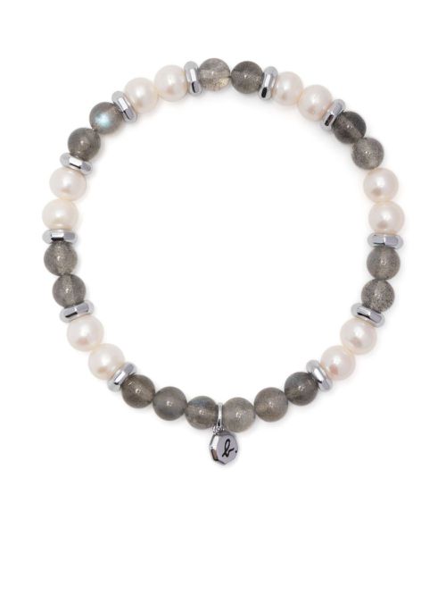 Pearl bead bracelet - White
