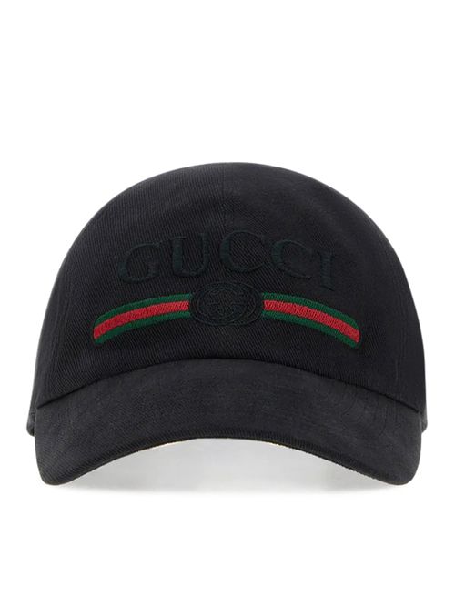 COTTON BASEBALL CAP WITH EMBROIDERY - Gucci - Man