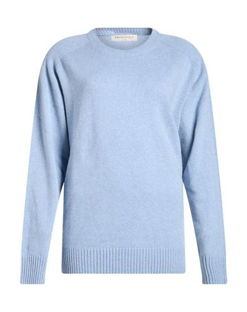 Man Sweater Light blue Size 40 Cashmere
