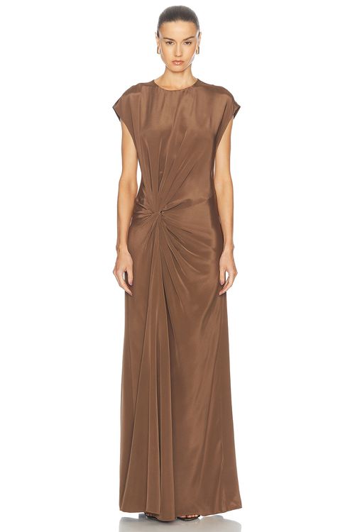 HEIRLOME Sylvia Dress in Dark Taupe - Brown.  4 also in