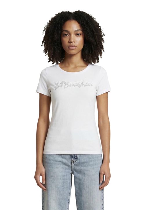 White Graphic Round Neck T-Shirt