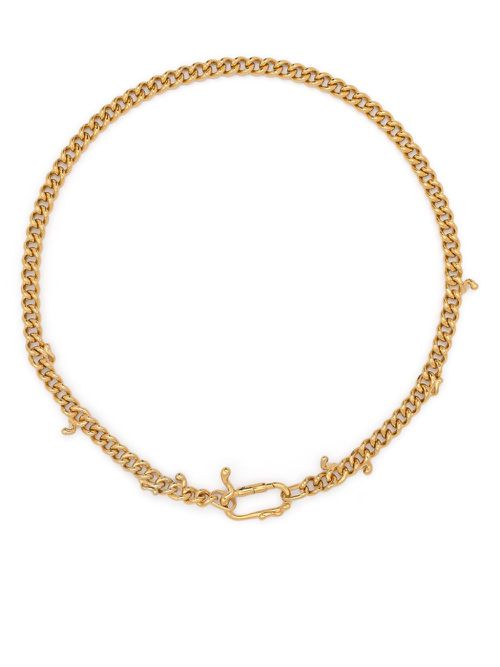 18kt gold-plated sterling silver Berliner Luft 38 necklace