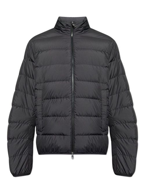 Black Quilted Regular Jacket