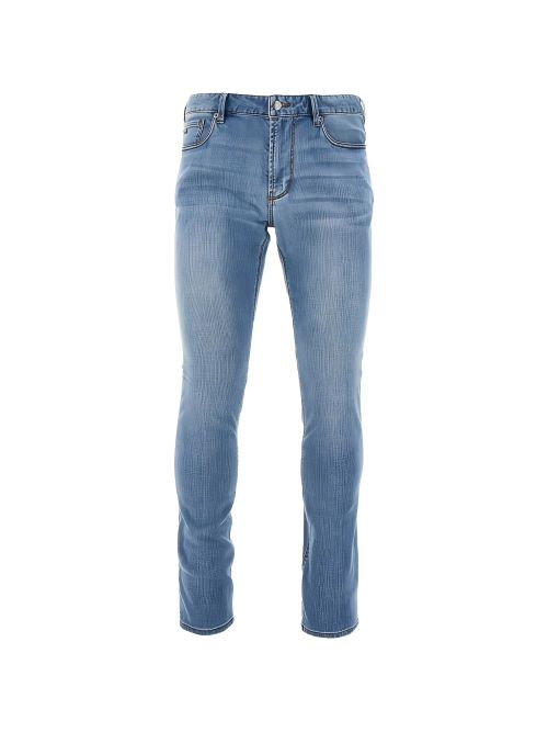 Light-Wash Slim Jeans — Light Blue