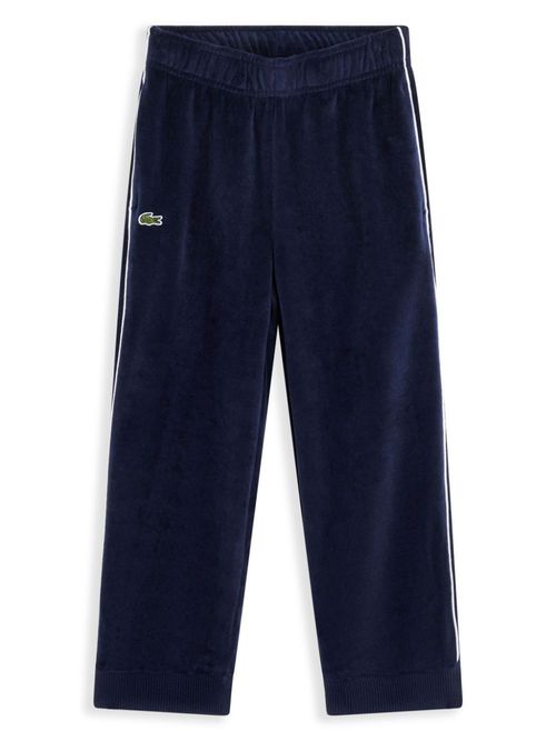 Velour track pants - Blue