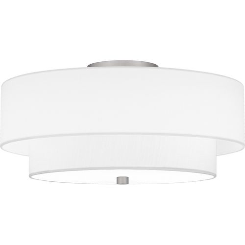 Quoizel Semi-Flush Mount 2-Light Semi-Flush Mount in Brushed Nicke