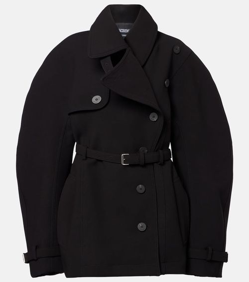 Belted trench coat