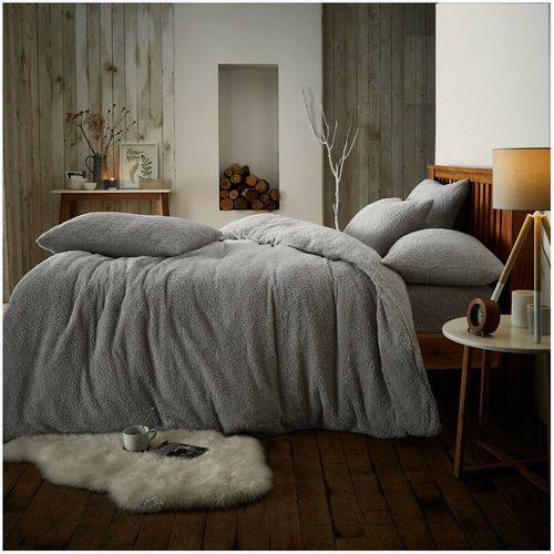 Luxury Teddy Plain Duvet Cover and Pillowcase Set