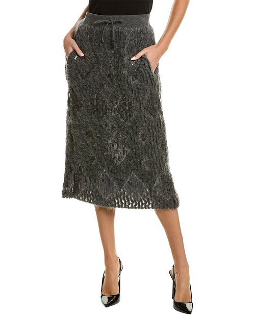 Mohair & Wool-Blend Skirt