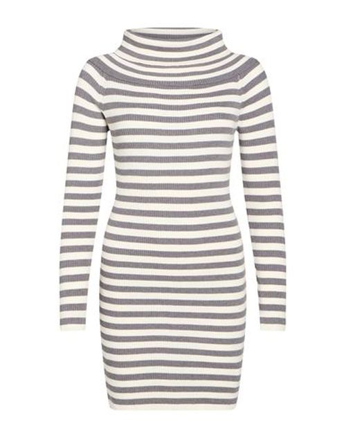 Woman Mini dress Grey Size M Viscose, Polyester, Polyamide