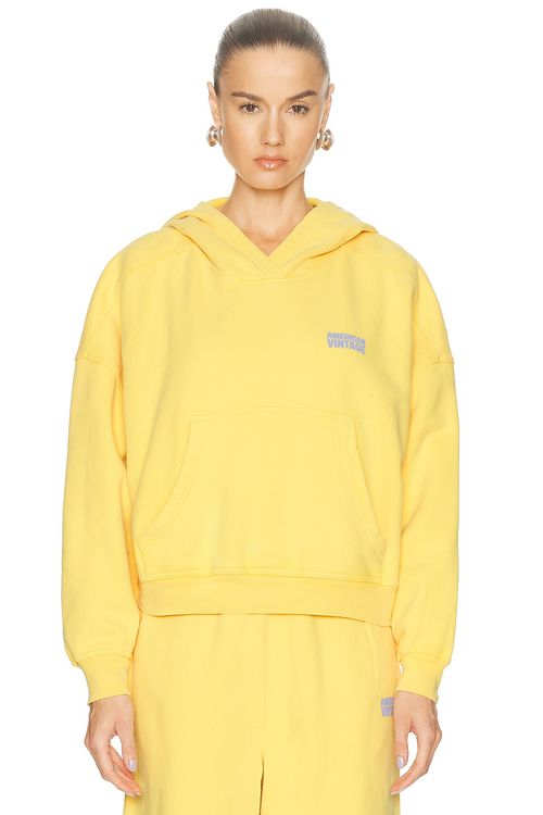 American Vintage Plizzy Sweatshirt in Soleil Vintage - Yellow. L also in
