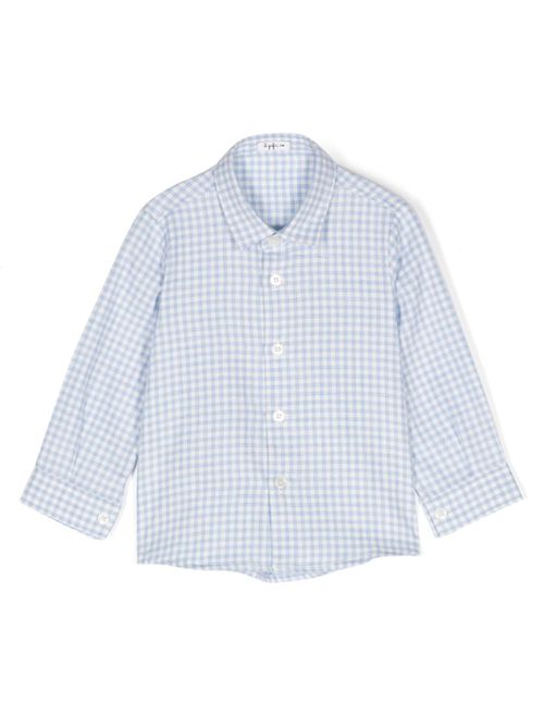 Checked cotton shirt - Blue
