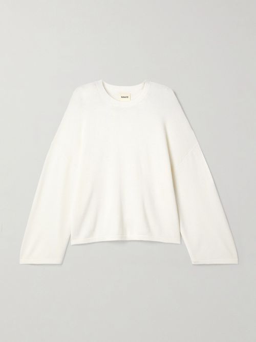 Darcy Merino Wool Sweater - White