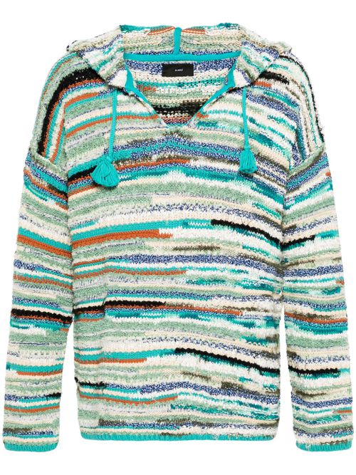 Madura I chunky-knit hoodie - Blue
