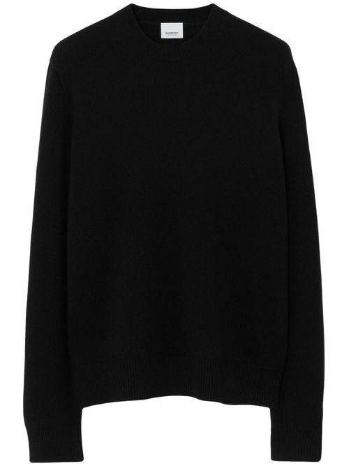 Long-sleeve cashmere jumper - Black