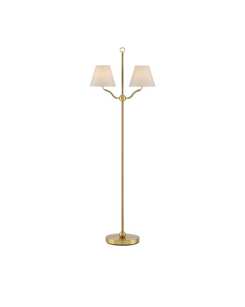 Antique Brass Floor Lamp from the Sirocco Collection Collection