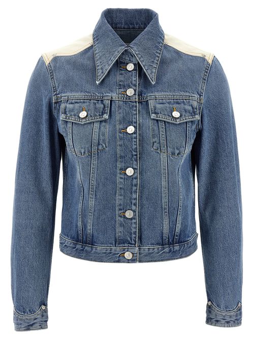 Givenchy - Denim Jacket Casual Jackets And Parka Blue
