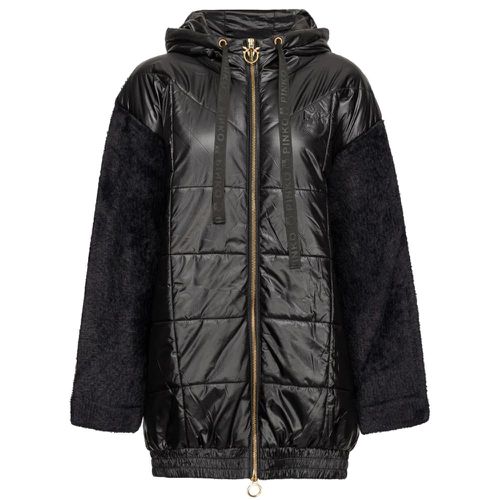 PINKO Black Nylon Jackets & Women's Coat