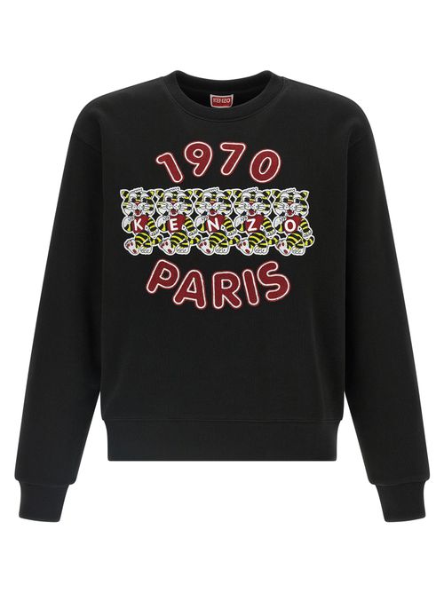 Wild Tiger Embroidered Sweatshirt