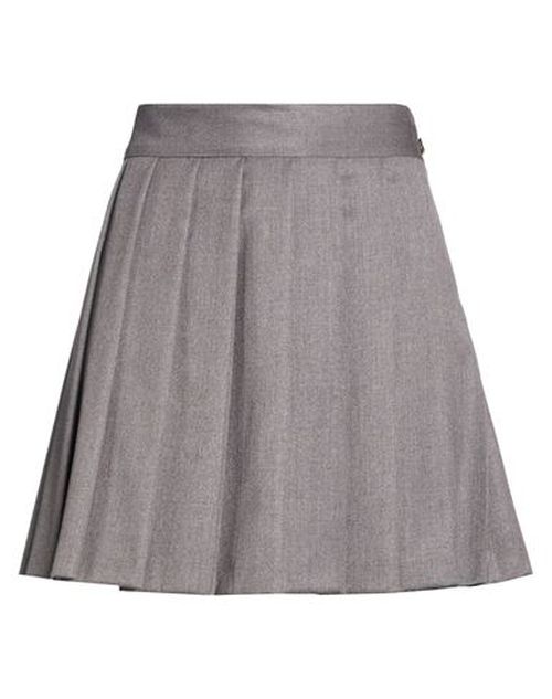 Woman Mini skirt Taupe Size S Polyester, Viscose, Elastane