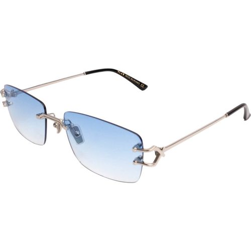 XLAB Unisex XLAB Burano Sonnenbrillen Metall Silber Hellblau Quadratisch Normal Schattiert