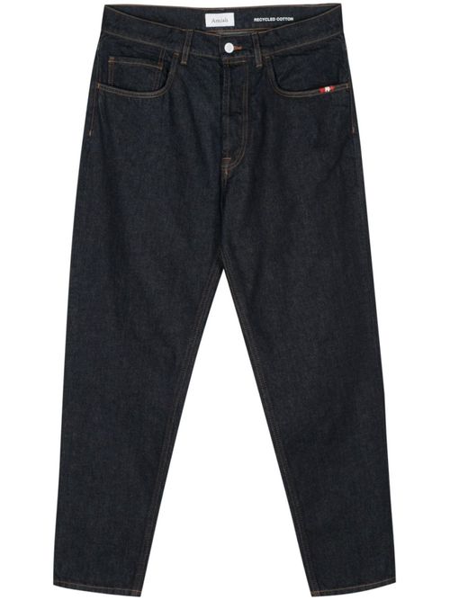 Dark Blue Regular Fit Denim Jeans